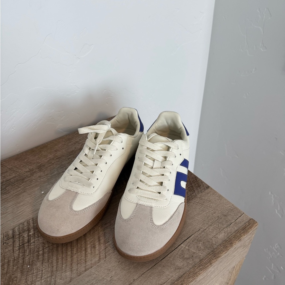 Women’s  Cream and blue Sneakers